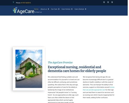 website thubmnail of Agecare.uk