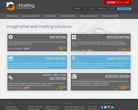 website thubmnail of Ahosting