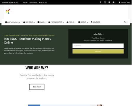 website thubmnail of Aidthestudent