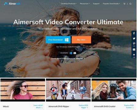 website thubmnail of Aimersoft Video Converter