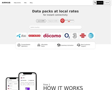 website thubmnail of Airhub App