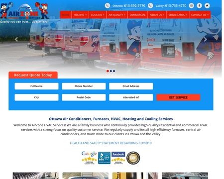 website thubmnail of AirZone HVAC Services
