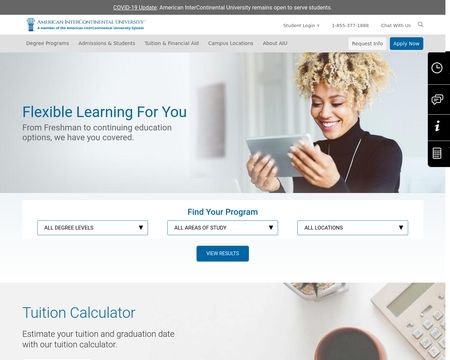 website thubmnail of American InterContinental University