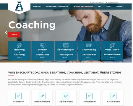 website thubmnail of Akademily