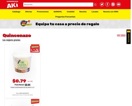 website thubmnail of Aki.com.ec