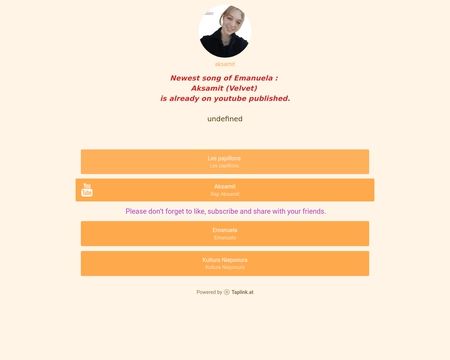 website thubmnail of Aksamit.taplink.ws