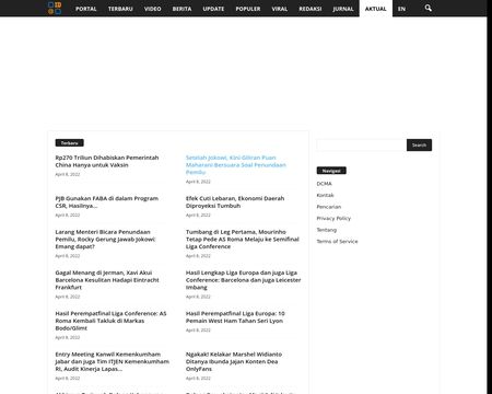 website thubmnail of Aktual.idntron
