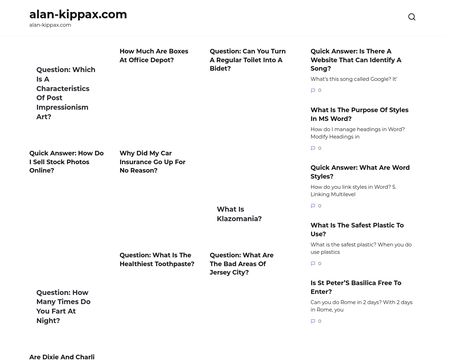 website thubmnail of Alan Kippax