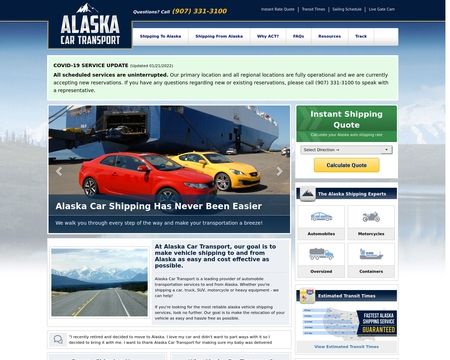 website thubmnail of Alaska Car Transport