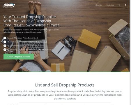 website thubmnail of Albany Distributing