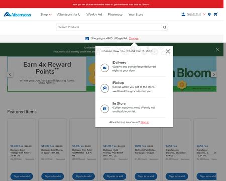 website thubmnail of Albertsons