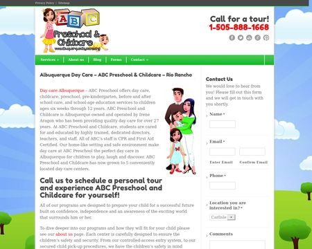 website thubmnail of Albuquerquedaycare.org