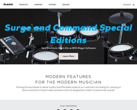 website thubmnail of Alesis