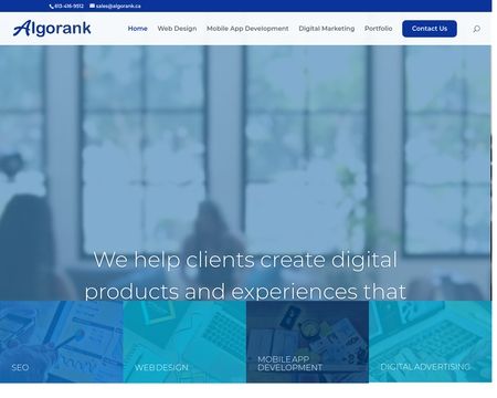website thubmnail of Algorank