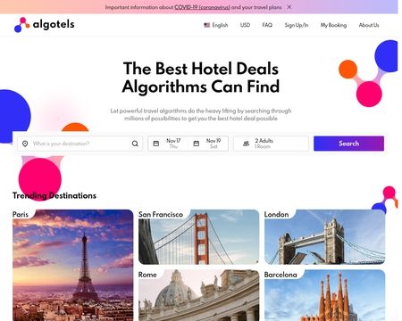 website thubmnail of Algotels