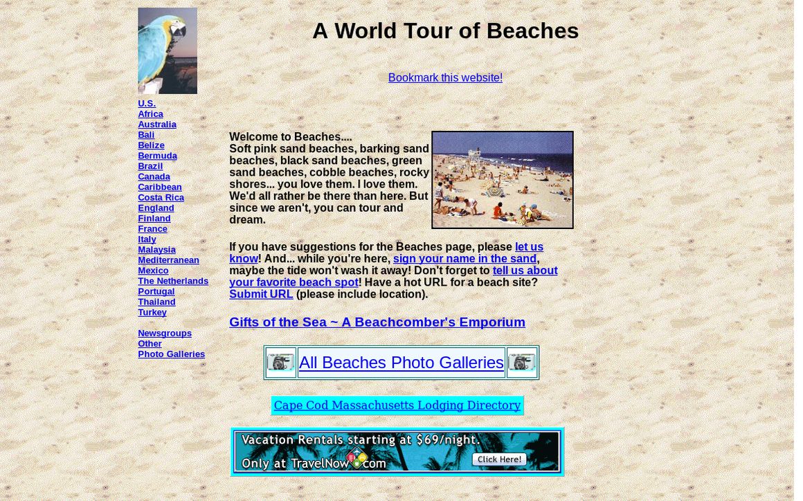 website thubmnail of Allbeaches.net