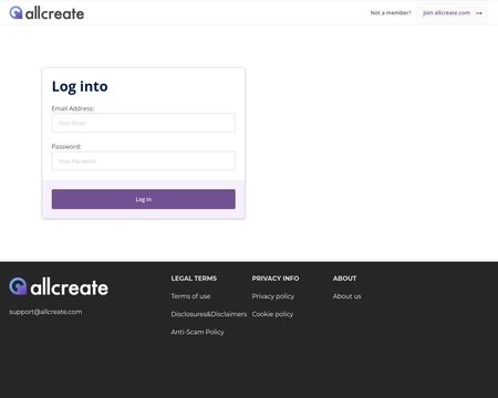 website thubmnail of Allcreate.me