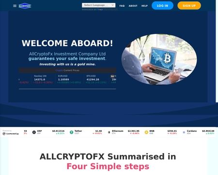 website thubmnail of Allcryptofx