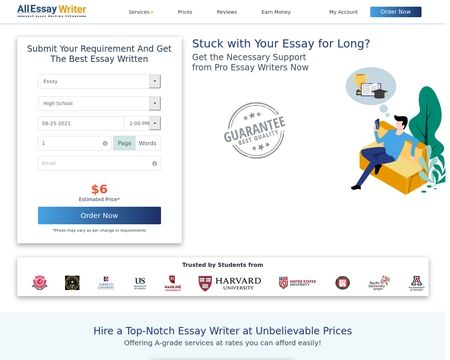 website thubmnail of Allessaywriter