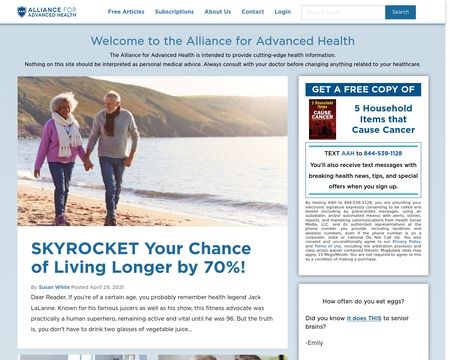 website thubmnail of Alliance For Advanced Health