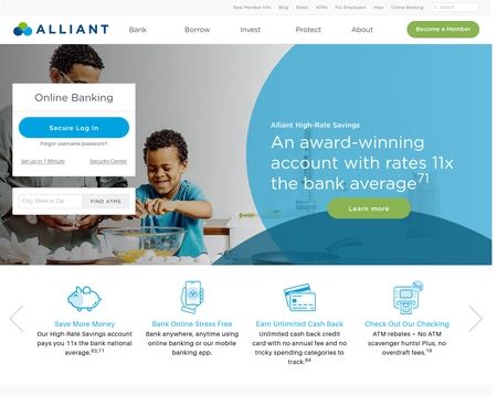 website thubmnail of Alliant Credit Union