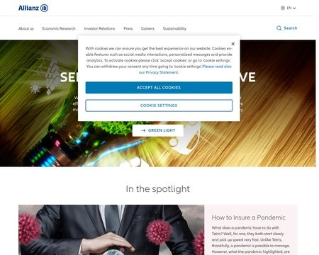 website thubmnail of Allianz