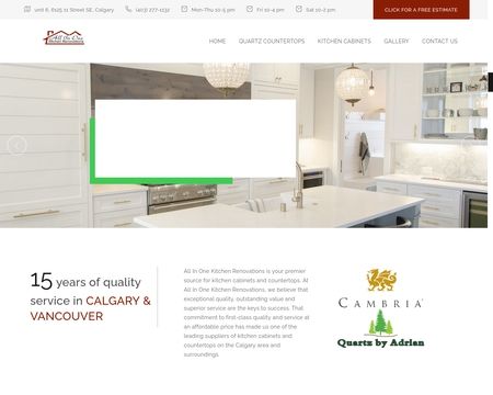 website thubmnail of All In One Kitchen Renovations