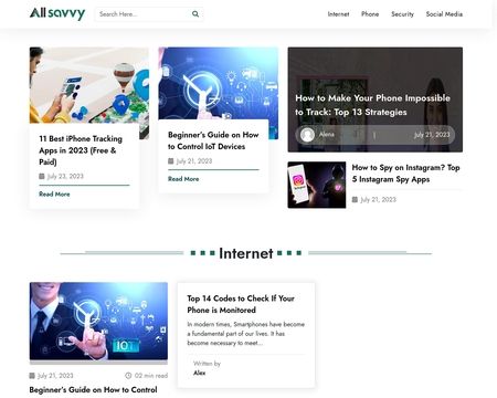 website thubmnail of Allsavvy.net