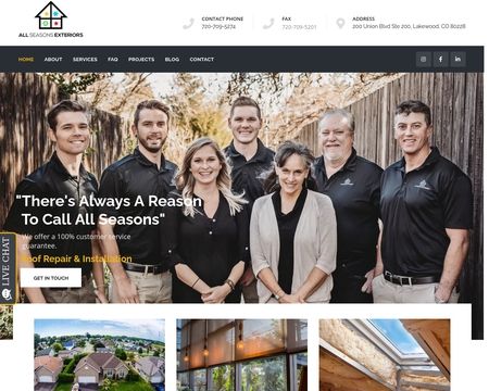 website thubmnail of Allseasonsexteriorsco
