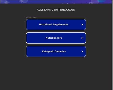 website thubmnail of AllStarNutrition UK