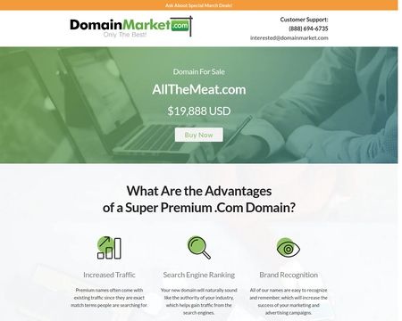 website thubmnail of AllTheMeat.com