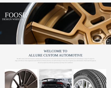 website thubmnail of Allure Custom Automotive.