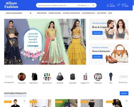 website thubmnail of Allurefashion.net