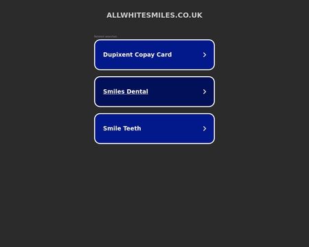 website thubmnail of Allwhitesmiles.co.uk