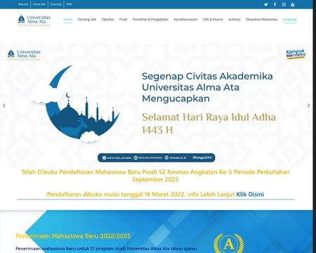 website thubmnail of Almaata.ac.id