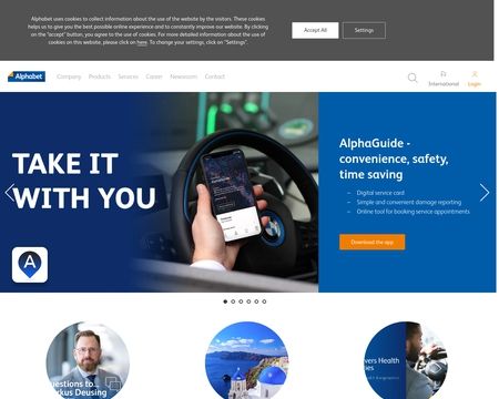 website thubmnail of Alphabet