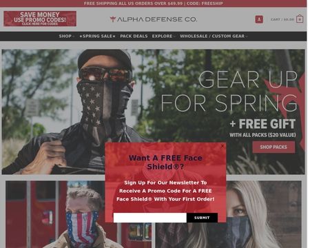 website thubmnail of Alphadefensegear