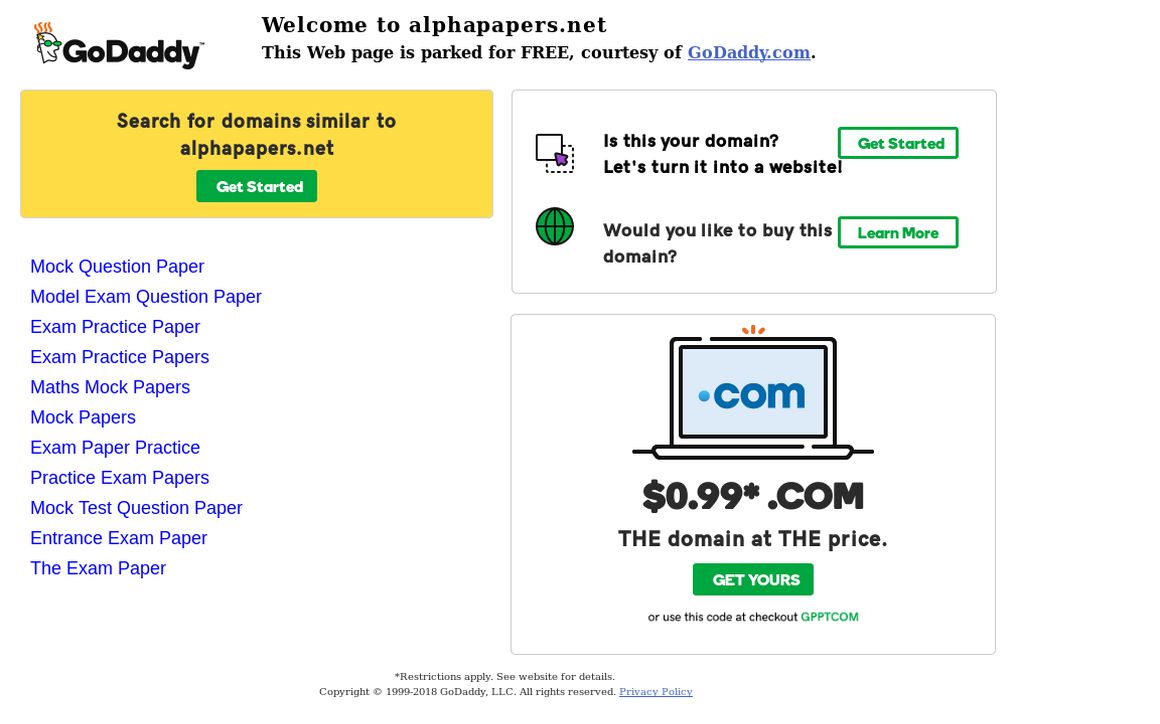 website thubmnail of Alphapapers.net