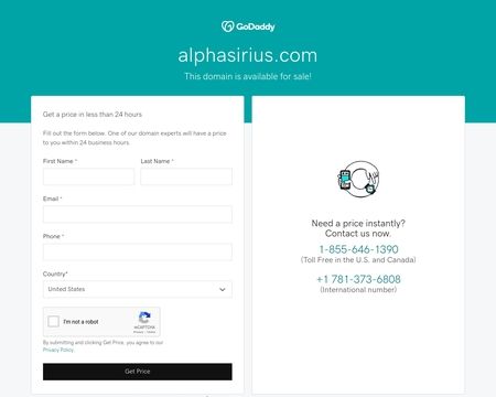 website thubmnail of AlphaSirius