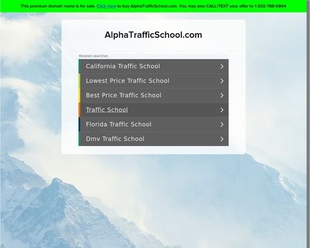 website thubmnail of AlphaTrafficSchool