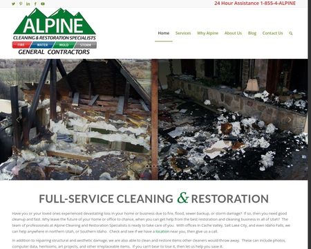 website thubmnail of AlpineCleaning