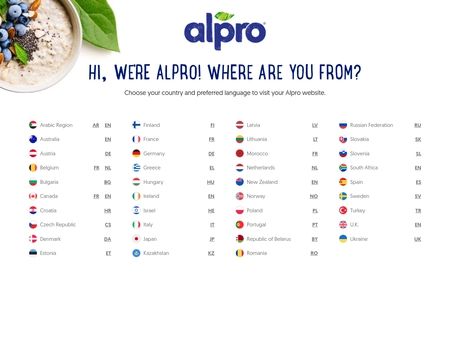 website thubmnail of Alpro