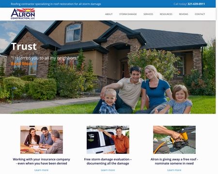 website thubmnail of Alron Construction