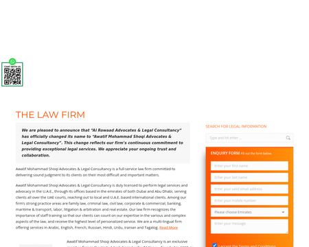 website thubmnail of Awatif Mohammad Shoqi Advocates & Legal Consultancy