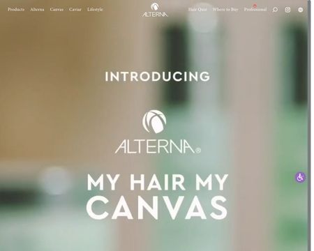 website thubmnail of Alterna Haircare