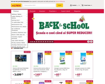website thubmnail of Altex.ro