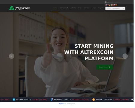 website thubmnail of Altrex Coin
