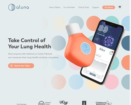 website thubmnail of Aluna