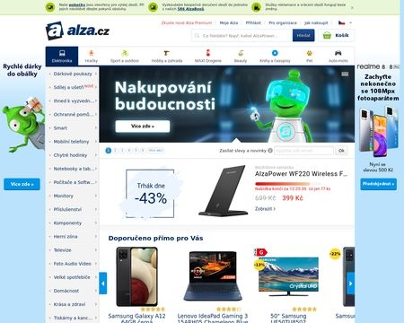 website thubmnail of Alza.cz