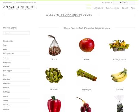 website thubmnail of Amazing Produce